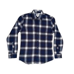 NWT Amazon Essentials‎ Slim-Fit Button Down Plaid Flannel Shirt - Size: Small
